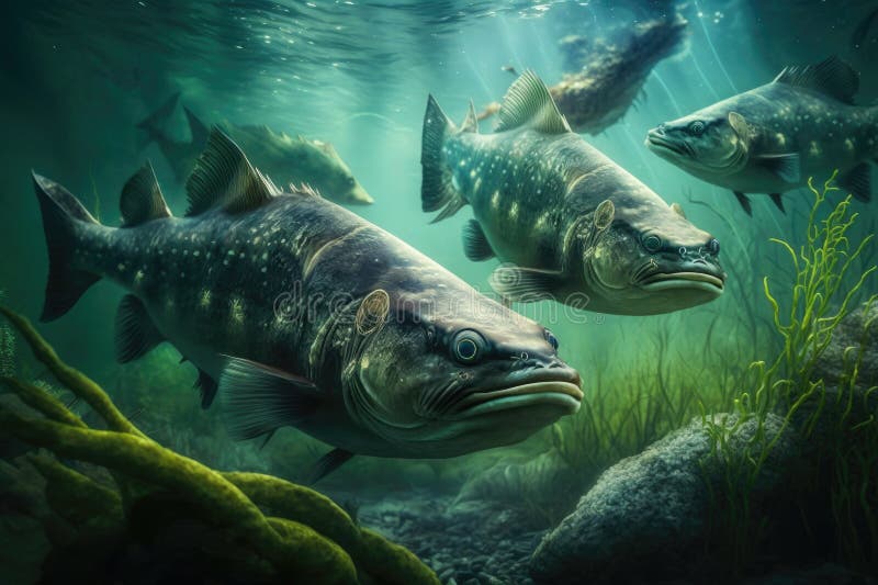 Channel Catfish Fish Underwater Lush Nature by Generative AI Stock  Illustration - Illustration of fins, tranquility: 272315752