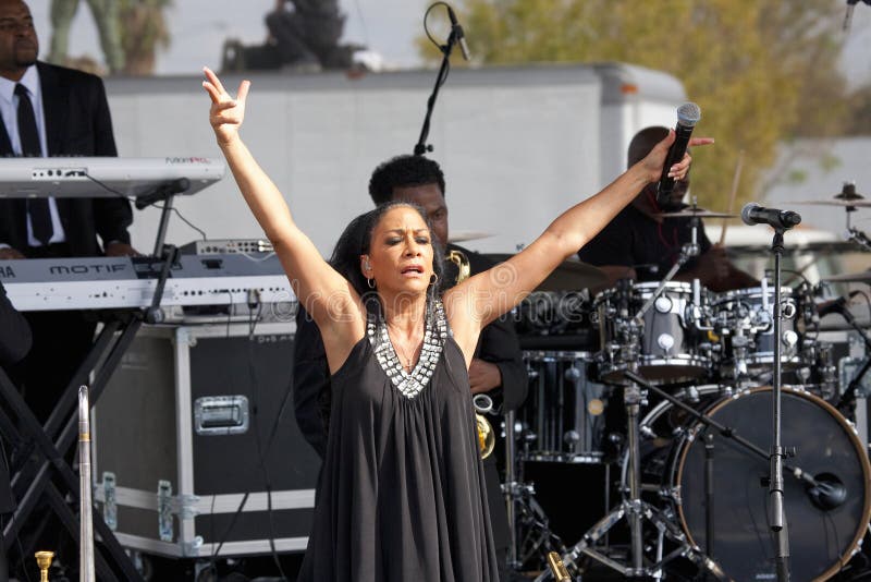 Singer Sheila E. performs, at President Obama Campaign Rally, November 1 for 2012 Presidential Campaign at Cheyenne Sports Complex, North Las Vegas, Nevada. Singer Sheila E. performs, at President Obama Campaign Rally, November 1 for 2012 Presidential Campaign at Cheyenne Sports Complex, North Las Vegas, Nevada