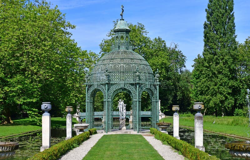 Chantilly, France August 14 2016 Castle of Chantilly Editorial