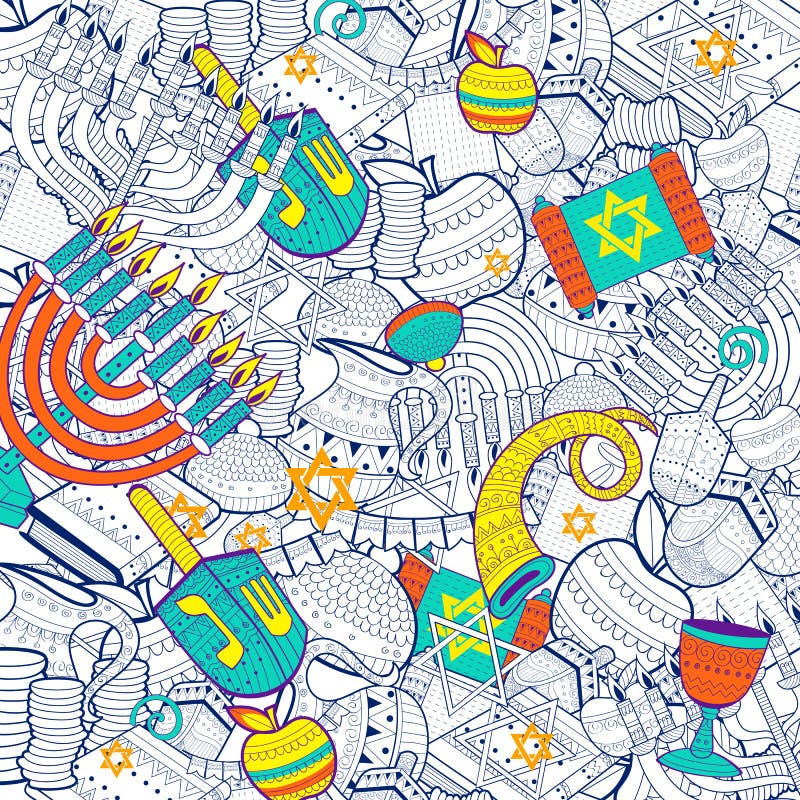 Chanukah felice, fondo ebreo di festa royalty illustrazione gratis Chanukah felice, fondo ebreo di festa royalty illustrazione gratis