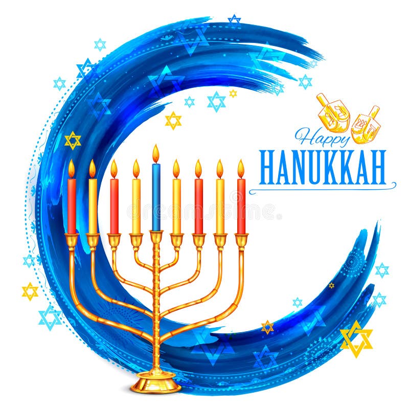Chanukah felice, fondo ebreo di festa illustrazione vettoriale Chanukah felice, fondo ebreo di festa illustrazione vettoriale