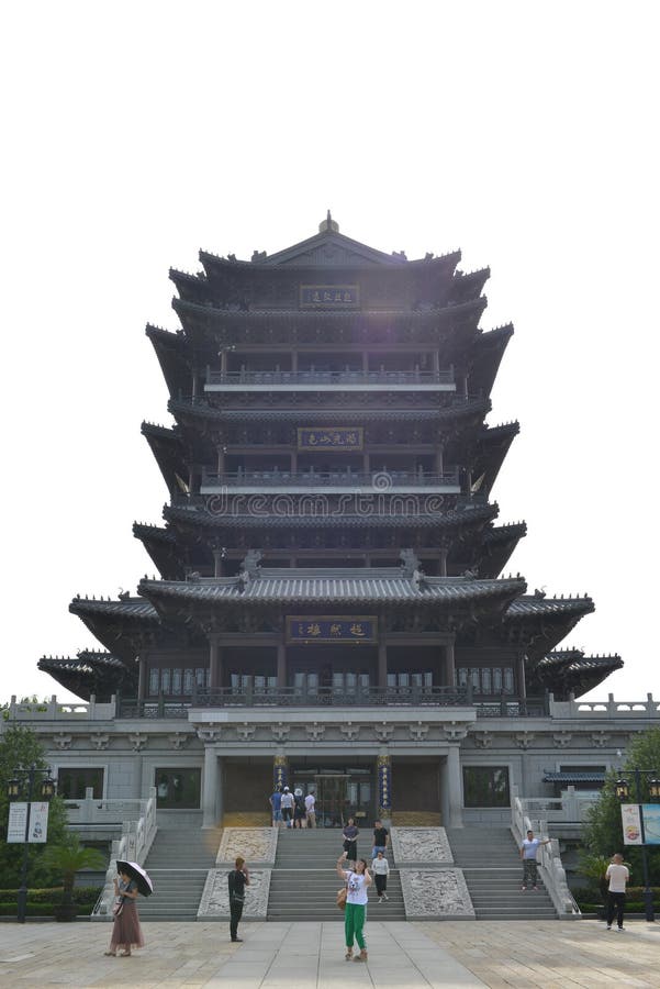 Chaoran Tower in Daming Lake in Jinan