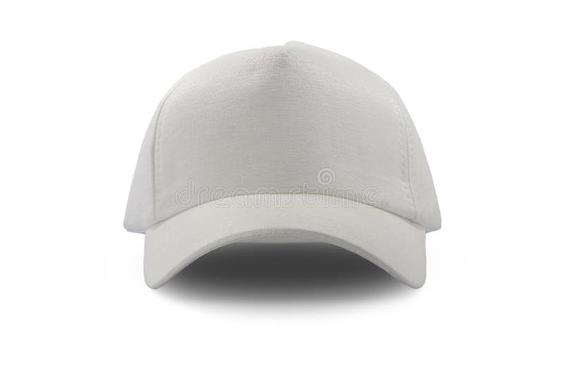 Chapeau blanc de mode d'isolement photo stock