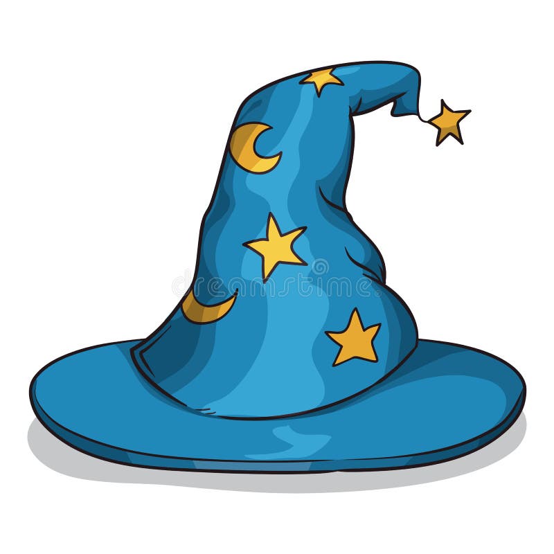 Chapeau bleu de magicien illustration libre de droits Chapeau bleu de magicien illustration libre de droits