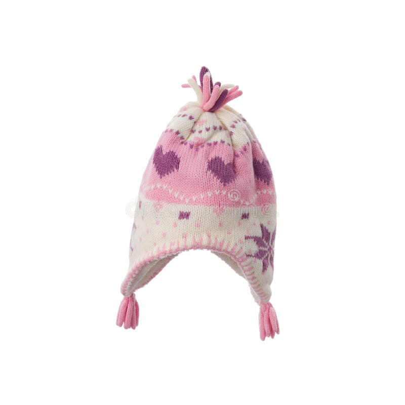 Chapeau tricoté de laine d'isolement photographie stock Chapeau tricoté de laine d'isolement photographie stock