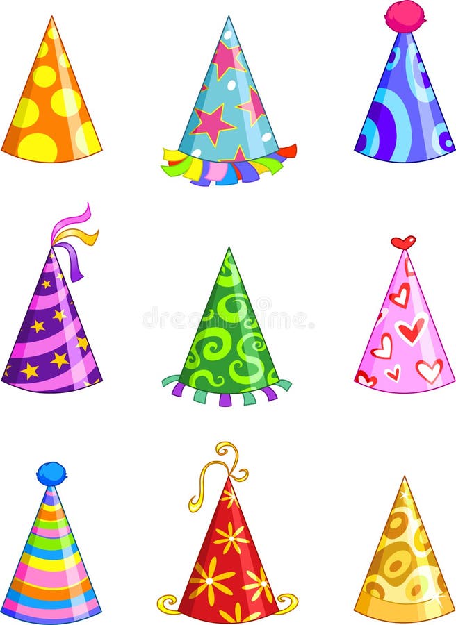 Chapeaux de réception illustration libre de droits Chapeaux de réception illustration libre de droits