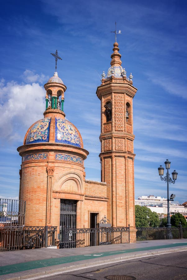 Chapel of El Carmen, Triana district, Seville royalty free stock image Chapel of El Carmen, Triana district, Seville royalty free stock image