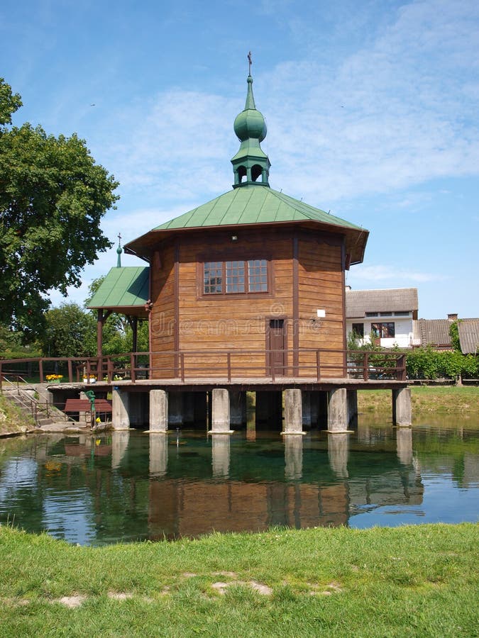 Chapel on water, Radecznica, Poland