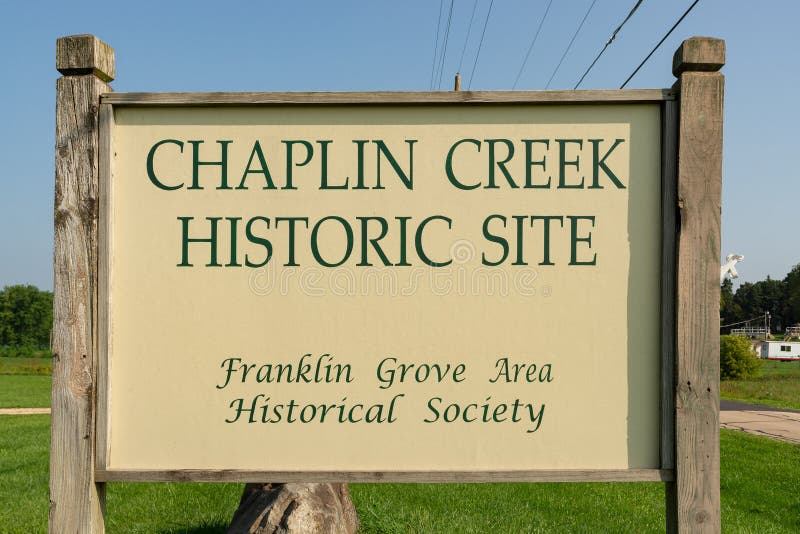 Chaplin Creek Historic Site Sign Editorial Photography Image of house