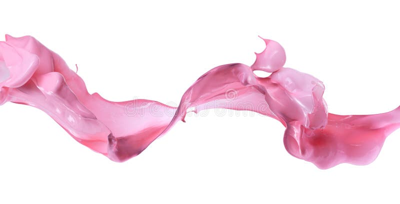 Chapoteo rosado de la pintura fotografía de archivo libre de regalías Chapoteo rosado de la pintura fotografía de archivo libre de regalías