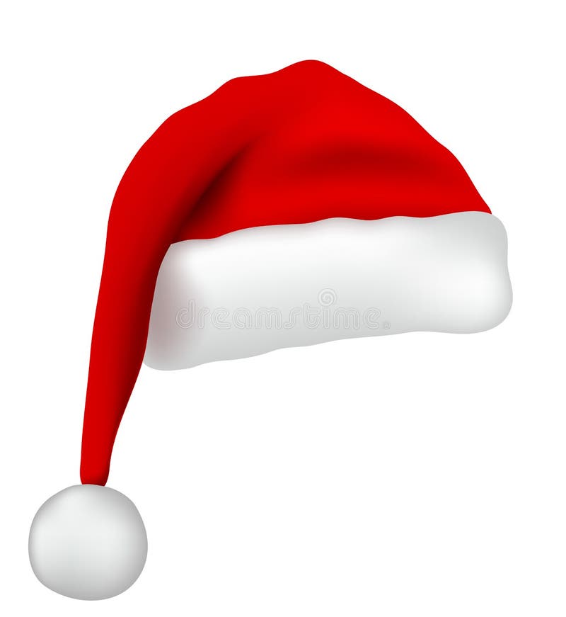 Chapéu de Papai Noel ilustração royalty free Chapéu de Papai Noel ilustração royalty free