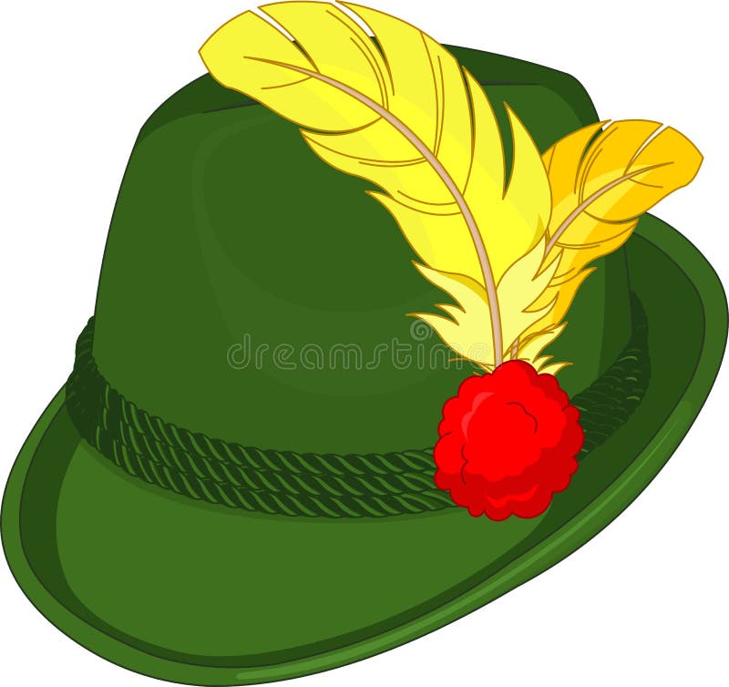 Chapéu de Tirol ilustração royalty free Chapéu de Tirol ilustração royalty free