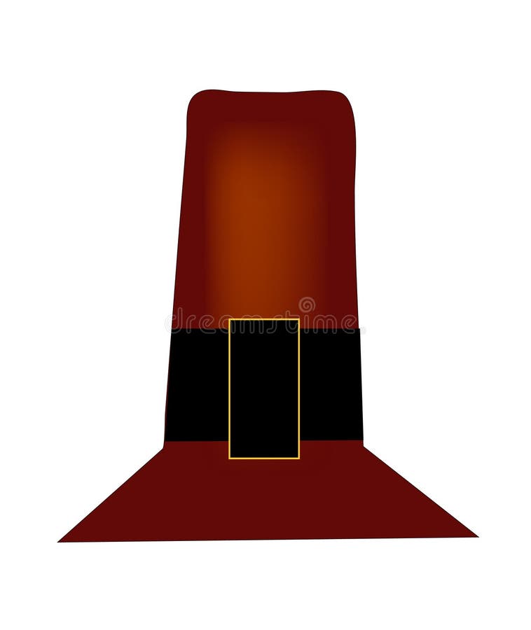 Chapéu do peregrino da acção de graças ilustração stock Chapéu do peregrino da acção de graças ilustração stock