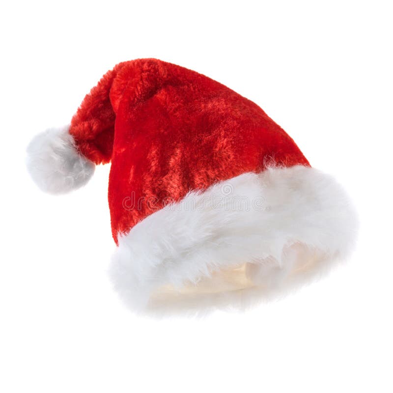 Chapéu do vermelho de Santa Claus fotos de stock royalty free Chapéu do vermelho de Santa Claus fotos de stock royalty free