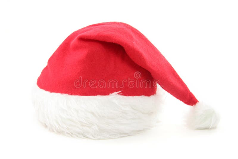 Chapéu vermelho peludo de Santa