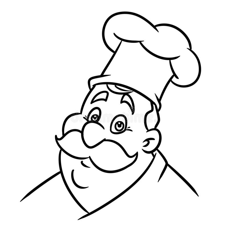 Free Coloring Printable Pages Of Fat Chef