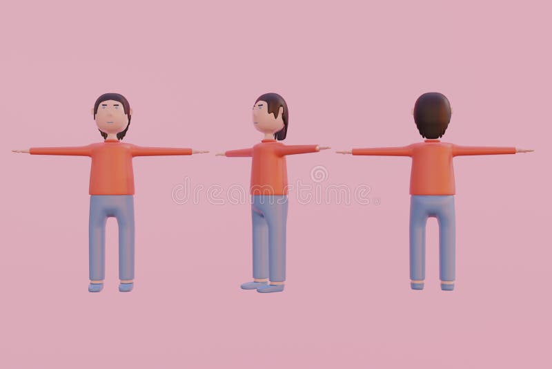 Marvel Comics-inspired T-pose Character with Arms Open Stock Illustration -  Illustration of game, character: 302887955