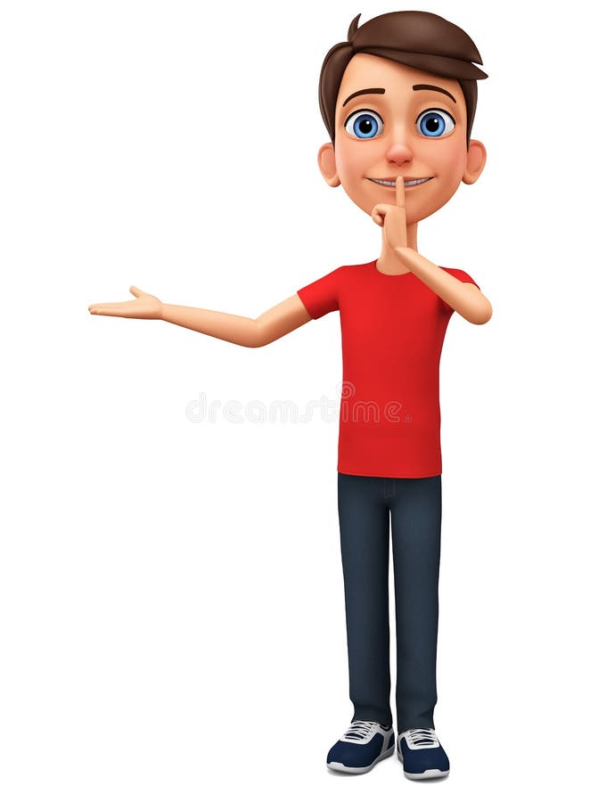 Charakter kreskówki facet pokazuje sekret ?wiadczenia 3 d reklamowa ilustracyjna sprzeda? ilustracja wektor Charakter kreskówki facet pokazuje sekret ?wiadczenia 3 d reklamowa ilustracyjna sprzeda? ilustracja wektor