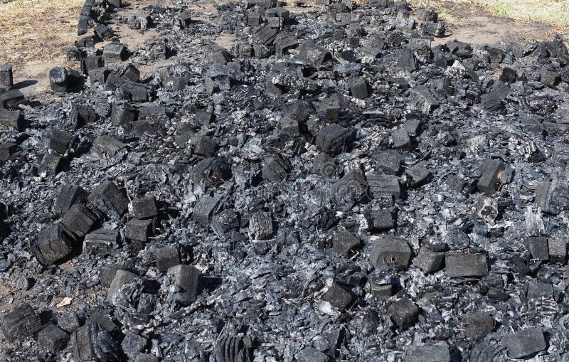 Charcoal Ashes from Wood Combustion Stock Image Image of texture