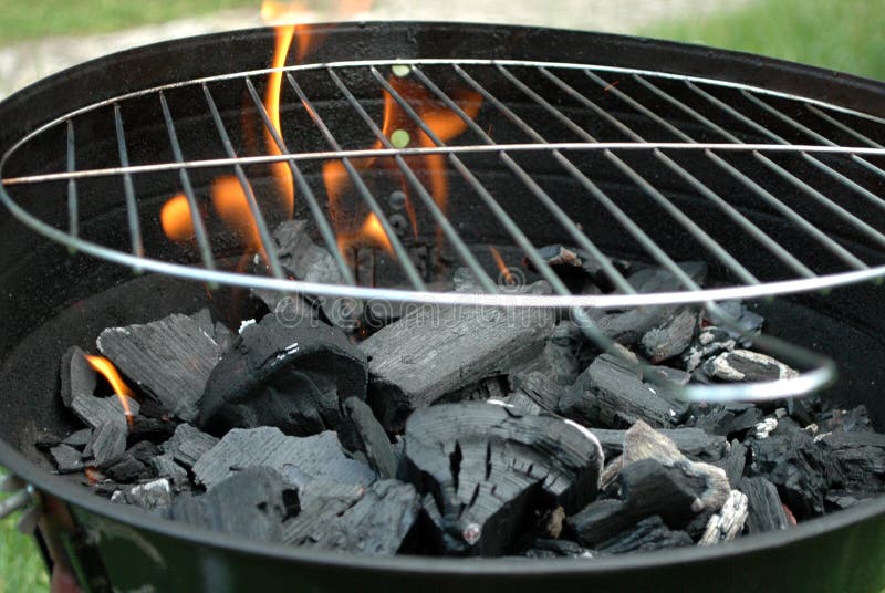 Charcoal Fire with White Smoke Stock Image Image of night, pile 37934539