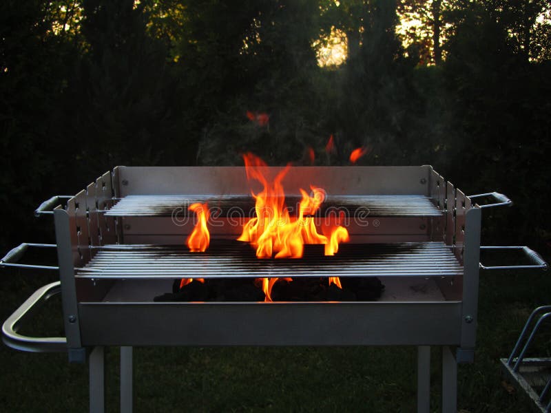 Charcoal fire grill stock photo. Image of coal, energy 41945184