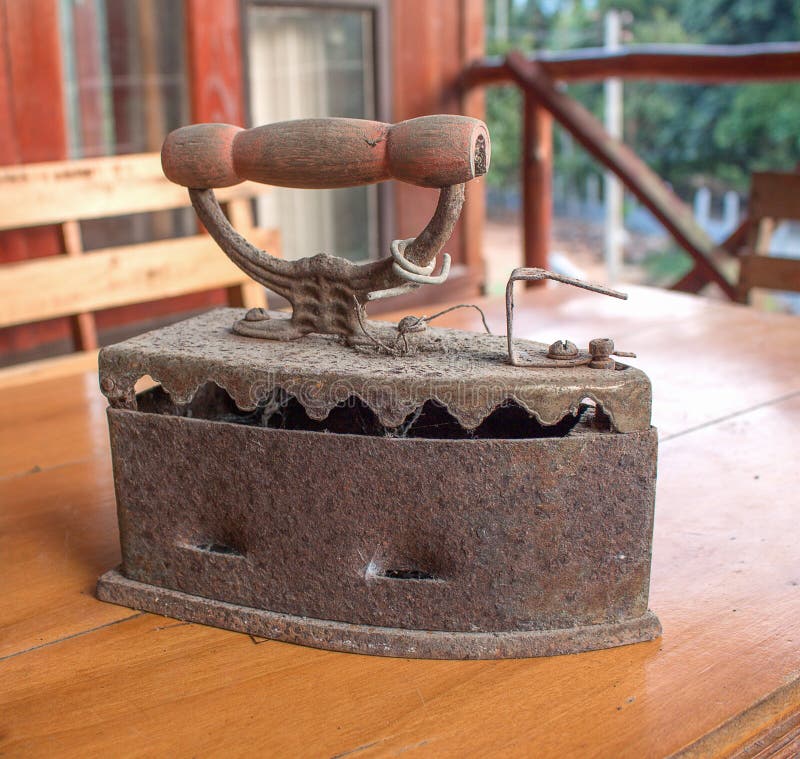 Charcoal Iron with Filter Effect Retro Vintage Stock Image Image of