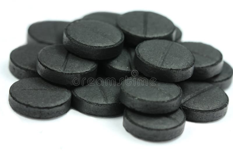 Charcoal tablets stock photo. Image of health, round 31542048