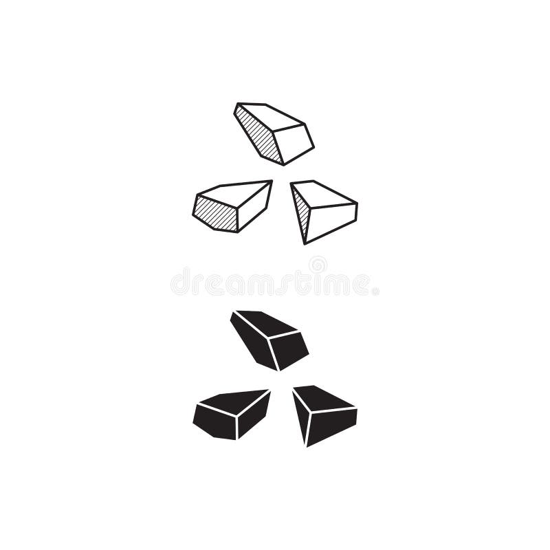 Charcoal Vector Icon Design Illustration Stock Vector - Illustration of ...