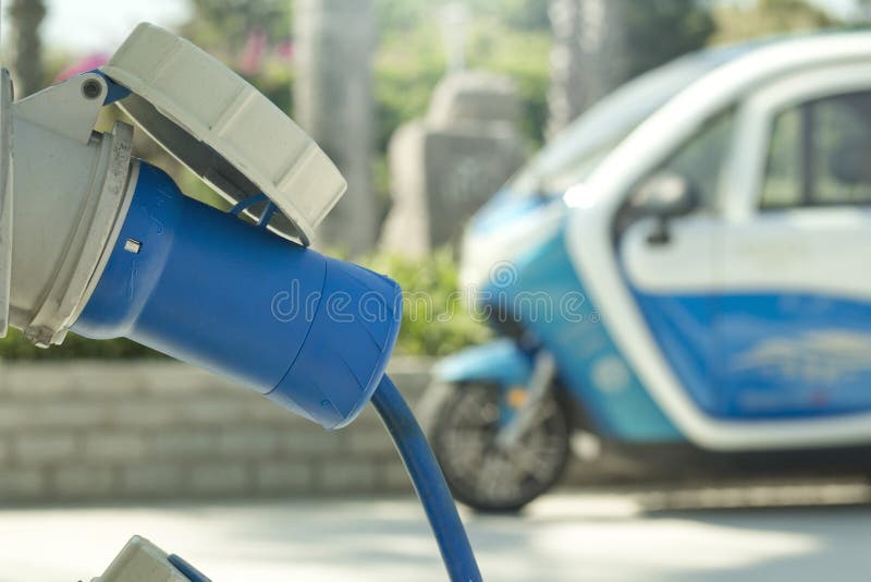 Charger For Environmentally Friendly Car With Electric Motor Electric