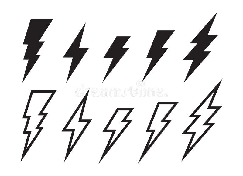 Lighting strike simple vector icon isolated. Battery charger pictogram, lightning bolt concept or thunderbolt symbol. Lighting strike simple vector icon isolated. Battery charger pictogram, lightning bolt concept or thunderbolt symbol