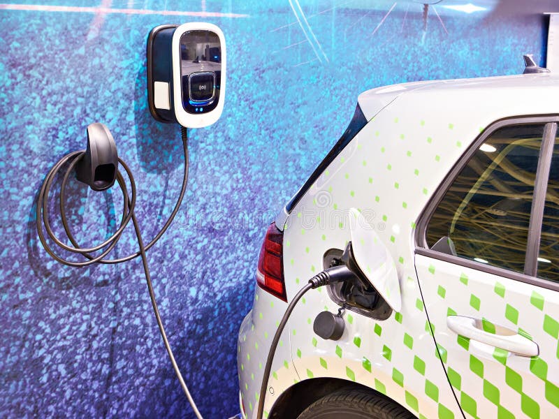 Charging electric car stock photo. Image of charging 257563446