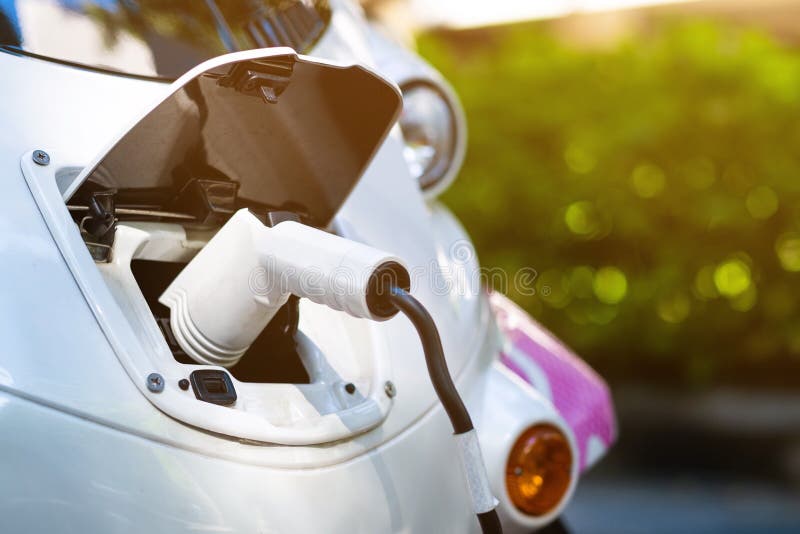 Electric Car Charger. Power Supply Electric Car Charging For Electric