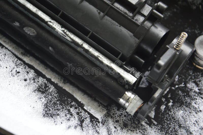 Charging the Laser Printer Cartridge with Toner Powder Stock Image Image of mining, refilling