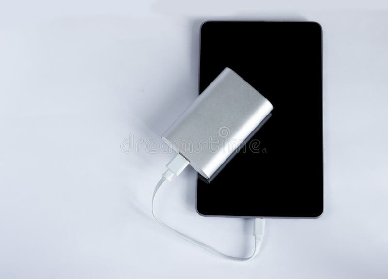 Charging Tablet Pc Isolated Stock Image Image of plugged, newsletter