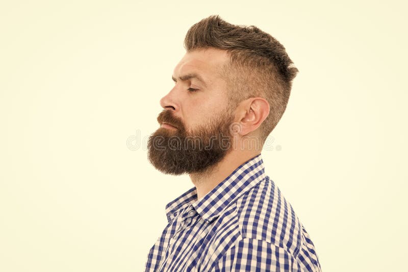 Charismatic Male Looking Serious. Mustache from Barber. Mature Hipster with  Beard Stock Photo - Image of hair, look: 199977830
