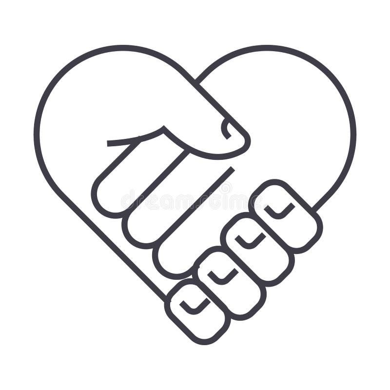 Charity,support head, heart shape,medicine vector line icon, sign, illustration on background, editable strokes royalty free illustration Charity,support head, heart shape,medicine vector line icon, sign, illustration on background, editable strokes royalty free illustration