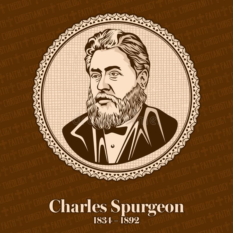 Charles Haddon Spurgeon 1834-1892 était un prédicateur baptiste particulier anglais illustration de vecteur Charles Haddon Spurgeon 1834-1892 était un prédicateur baptiste particulier anglais illustration de vecteur