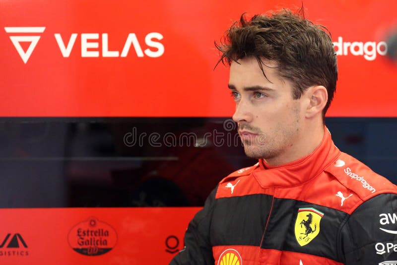 Ferrari driver charles leclerc hi-res stock photography and images