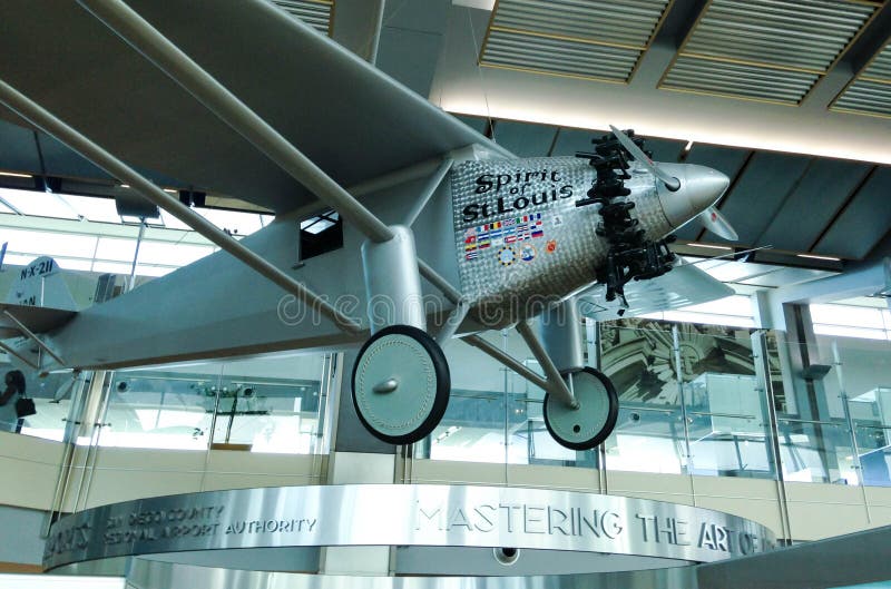 Charles Lindbergh Esprit D'avion De St Louis Photographie éditorial