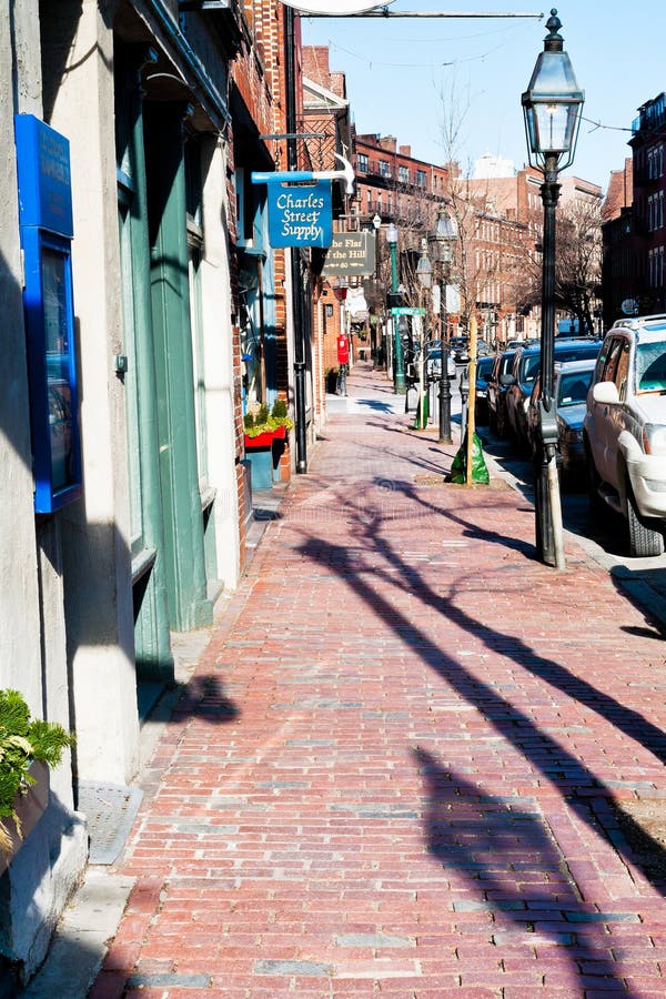 Rua Da Bolota, Em Beacon Hill, Boston, Massachusetts Foto de Stock - Imagem  de cidade, colorido: 47610424