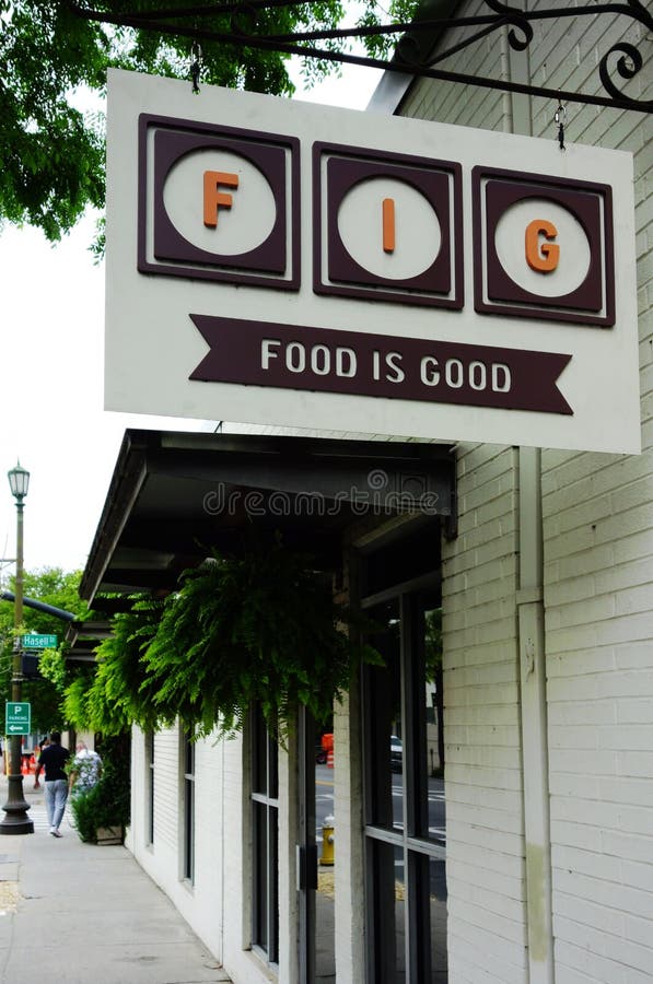 CHARLESTON,SC USA 04202021 Fig Restaurant in Charleston SC