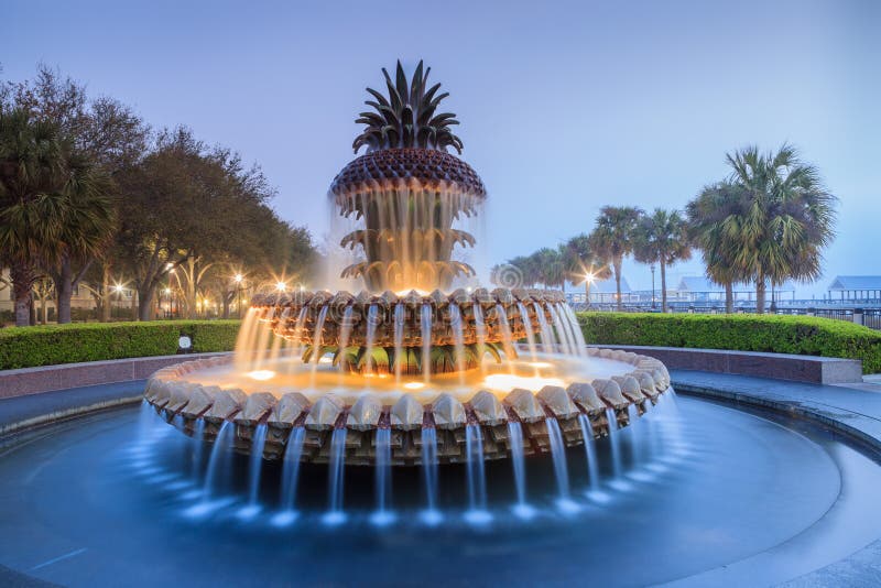 Charleston South Carolina Pineapple Fountain