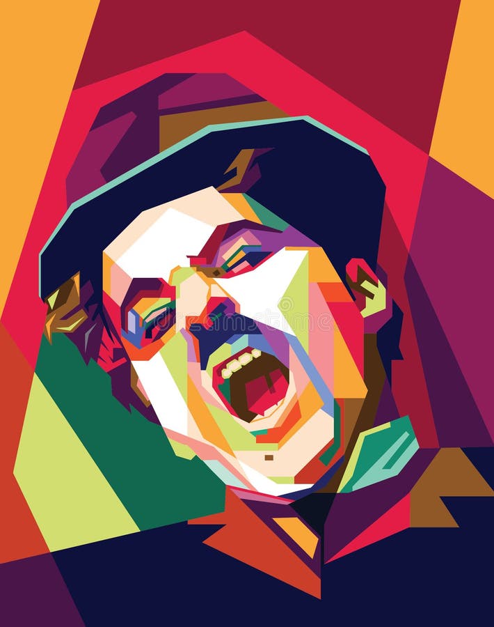 Charlie chaplin popkonst royaltyfri illustrationer Charlie chaplin popkonst royaltyfri illustrationer