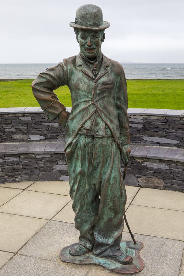 Charlie Chaplin Statue Em Waterville Fotografia Editorial Imagem de