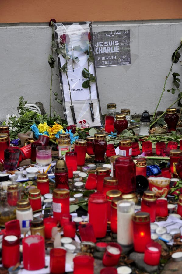 Charlie Hebdo terrorism attack royalty free stock image Charlie Hebdo terrorism attack royalty free stock image