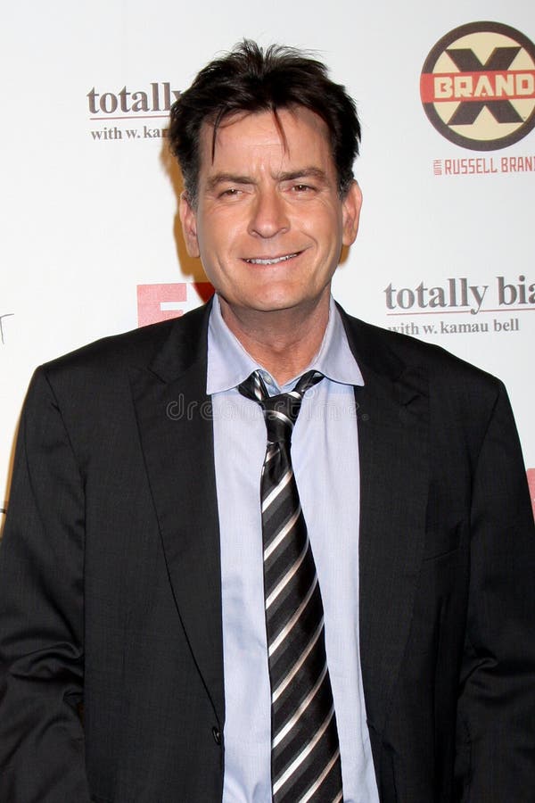 Charlie Sheen arrives at the FX Summer Comedies Party