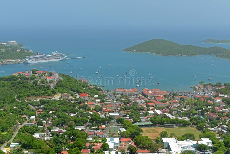 Charlotte Amalie, Heilige Thomas Island, de Maagdelijke Eilanden van de V.S. royalty-vrije stock fotografie Charlotte Amalie, Heilige Thomas Island, de Maagdelijke Eilanden van de V.S. royalty-vrije stock fotografie
