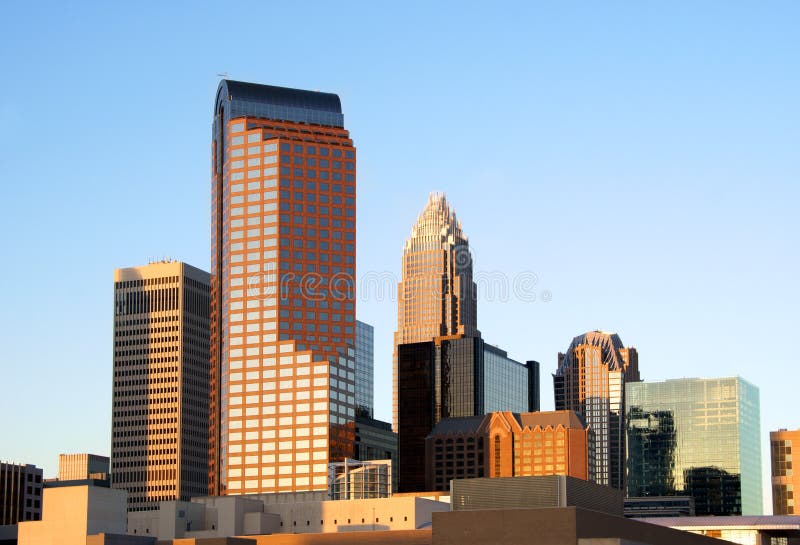 charlotte nc horisont arkivfoton charlotte nc horisont arkivfoton