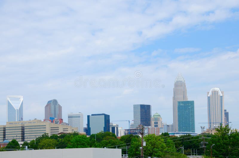 Charlotte, North Carolina, city buildings skyline royalty free stock images Charlotte, North Carolina, city buildings skyline royalty free stock images