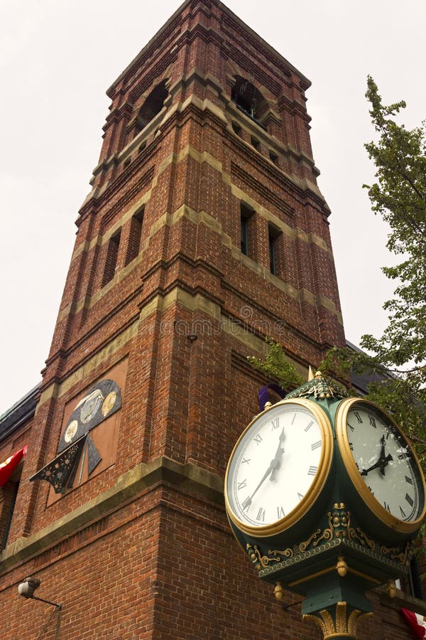 Charlottetown stadshus i prinsen Edward Island arkivfoton Charlottetown stadshus i prinsen Edward Island arkivfoton